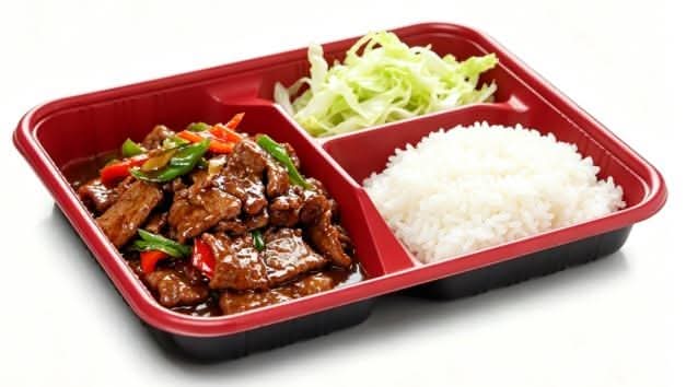 Beef in Oyster Sauce with rice 蚝油牛肉饭